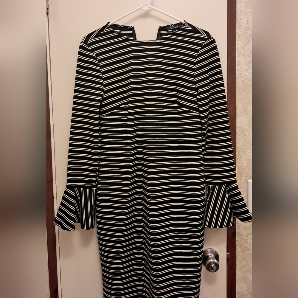 Striped Chaps dress
